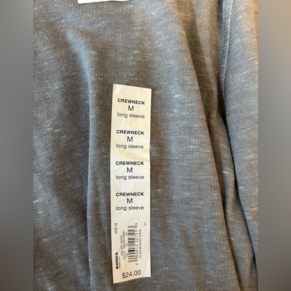 Sonoma Men’s Super Soft Double Knit Crewneck Long Sleeve Shirt. Size Medium. NWT - Picture 6 of 8